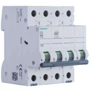 Siemens 5SL54257RC 25A 4 Pole C Curve 1000V DC MCB PM300