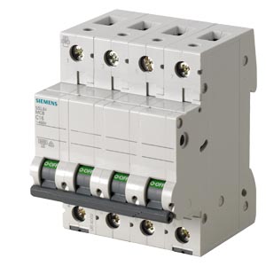 Siemens 5SL7410-3RC 10A 4 Pole K Curve MCB PM300