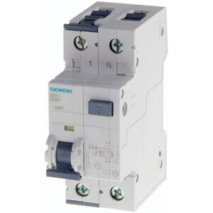 Siemens  32A 2 Pole 100mA 4MW Type AC C- Curve RCBO 5SU14241RC32