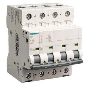 Siemens 5SP44808RC 80A 4 Pole D Curve MCB PM300