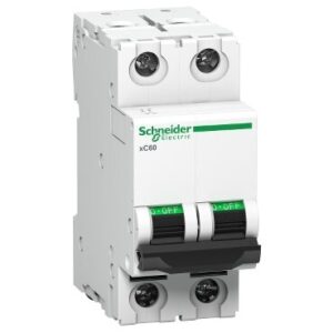 Schneider A9N2P02D 2A 2 Pole D Curve MCB Acti 9