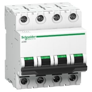 Schneider  6A 4 Pole B Curve MCB Acti 9 A9N4P06B (Copy)