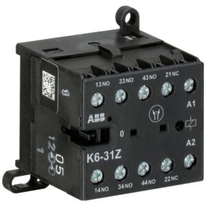 ABB  K6-31Z-84 4 Pole Mini Contactor Relay 110-127V 40-450Hz GJH1211001R8314