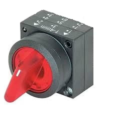 Siemens Make Illuminated Selector Switch, 2 Position, 22 mm, Red 3SB52 3SB5001-2AC01