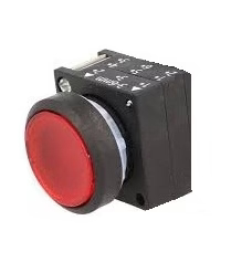 Siemens Make Illuminated Pushbutton, 22 mm, Red 3SB52 3SB5218-0LC01-0PQ0