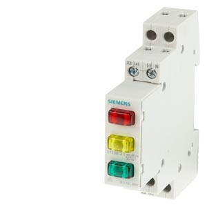 Siemens   3 Phase Indicator 3 lamp 230V Red/Green/Yellow Color 5TE5803