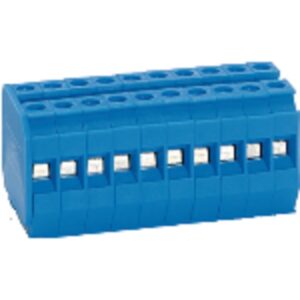 Elmex Make Distribution Blocks, DBM 4-10W, 500 V/IC-24 A, OG-24 A/IC-2.5 sqmm, OG-2.5 sq mm/IC-0.5 Nm, OG-0.5 Nm, Yellow (Pack of 10)