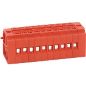 Elmex Make Distribution Block, DBP 4-10W, 500 V/IC-32 A, OG-32 A/IC-4 sqmm, OG-4 sq mm/IC-0.5 Nm, OG-0.5 Nm, Yellow (Pack of 10)