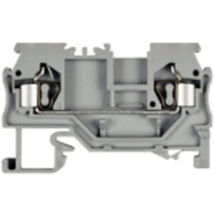 Elmex  Spring Clamp Terminals - Feed Through (35mm Rail Mounted), DST 6, Grey (Pack of 100)