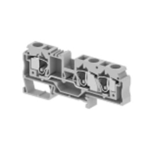 Elmex  Spring Clamp Terminal Feed Through (35mm Rail Mounted), DST10-1X2, Red (Pack of 100)