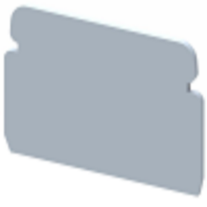 Elmex Make End plate for KBTM6, KPS4, Grey (Pack of 100)