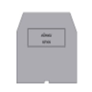 Elmex Make End Plate for KUT4NTCJ, KPXN, Grey (Pack of 100)
