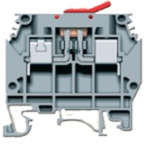 Elmex Make Disconnecting Terminals (Knife Edge Type), KUDT6, 800V 24A 6 sq mm 0.8 Nm, Red (Pack of 100)
