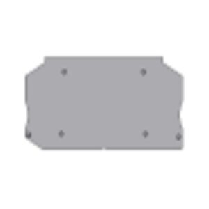 Elmex Make End Plate for OAT 6DTS, OEP6DTS, Blue (Pack of 100)