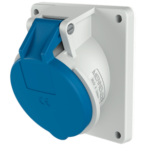 Mennekes CEE Panal Mounted Receptacle, 20 Inclination, 32A, 2+E Pole, 230V 1492